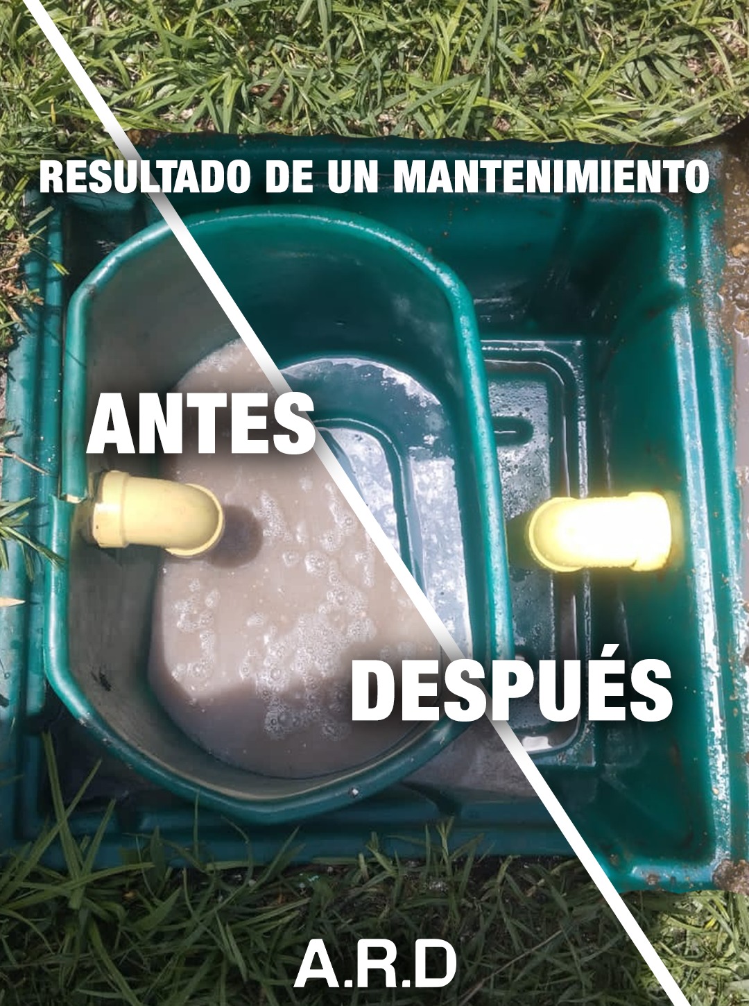 Antes y después del mantenimiento