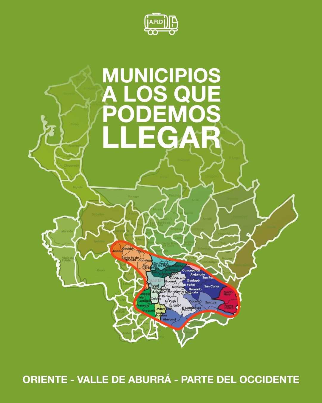 Mapa de cobertura ARD Pozos Sépticos